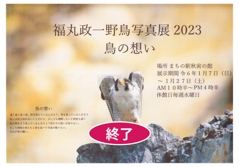 福丸政一　野鳥写真展2023