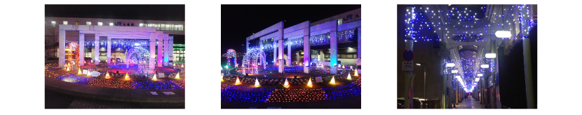 冬の街にイルミネーション・写真