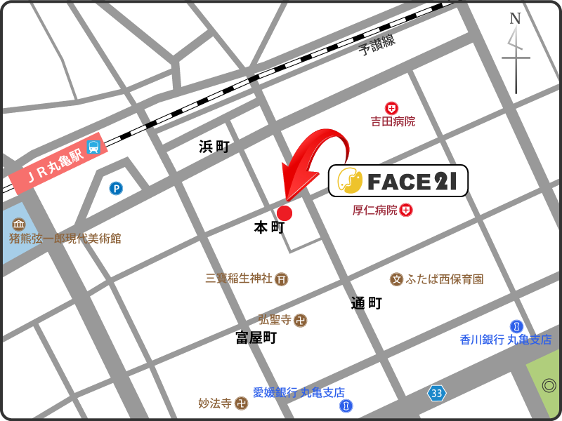 フェイス２１・地図